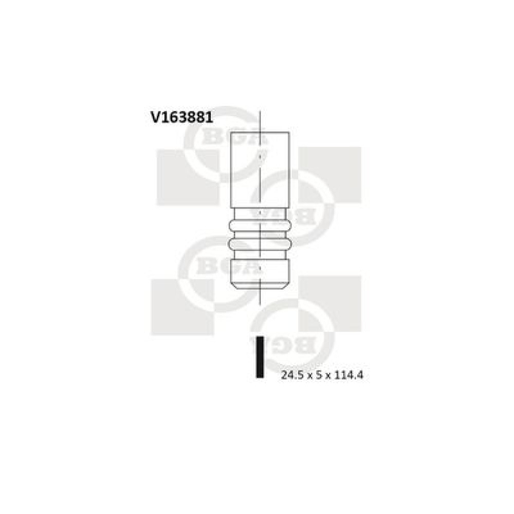 Клапан випускний BGA v163881