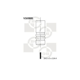 Клапан випускний BGA v163881