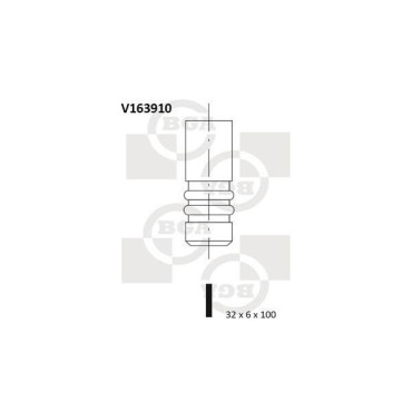 Клапан впуск BGA v163910