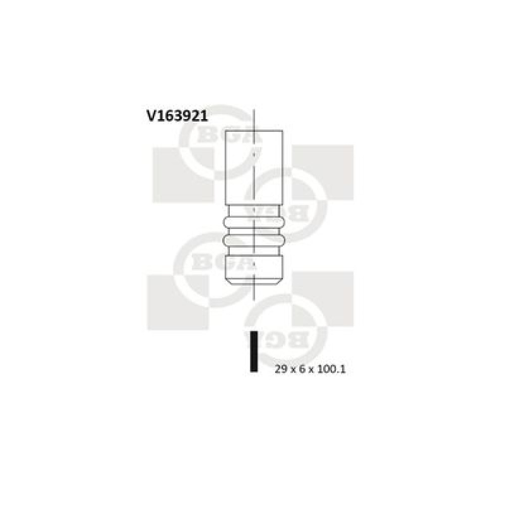 Клапан випуск BGA v163921