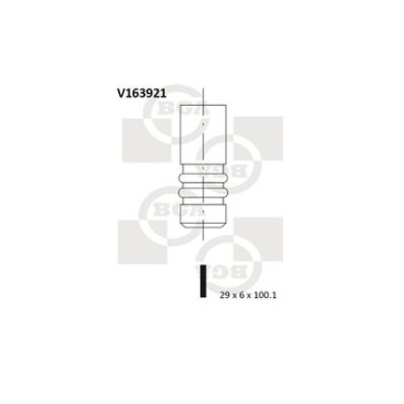 Клапан випуск BGA v163921