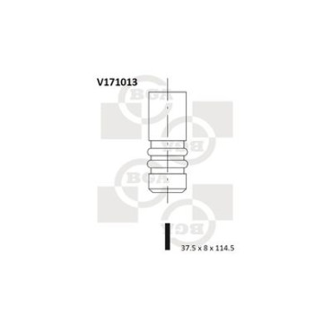 Клапан впускной BGA v171013