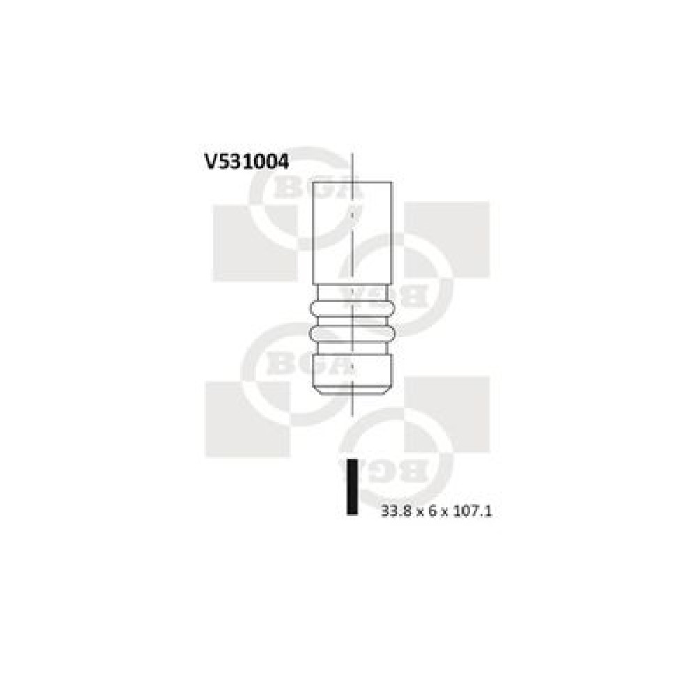 Клапан випускний BGA v531004