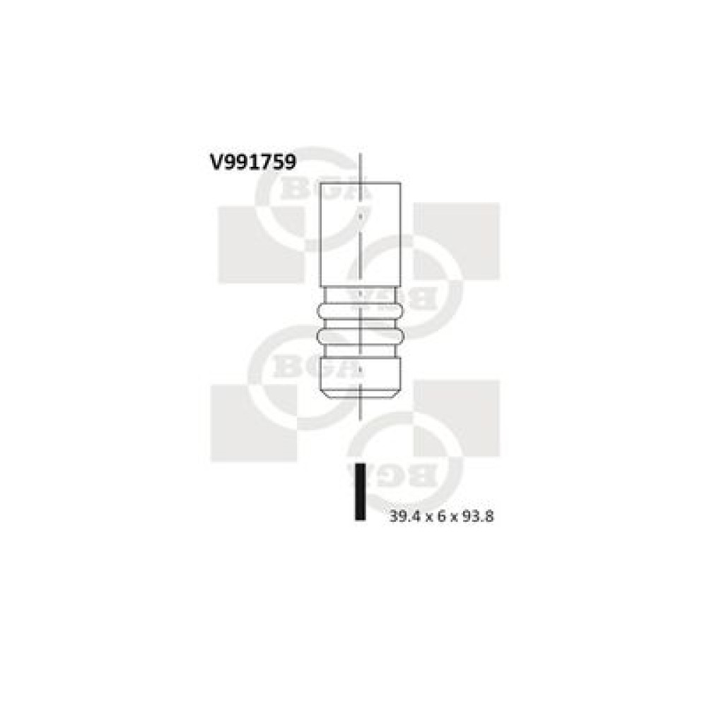 Клапан впускной BGA v991759