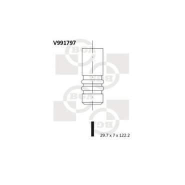 Клапан впускной BGA v991797