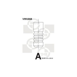 Клапан выпускной BGA v991868