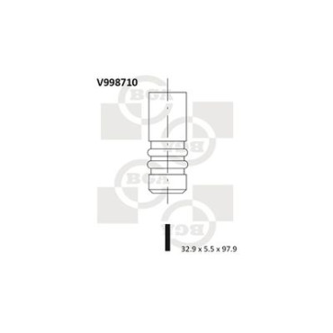 Клапан впускний BGA v998710