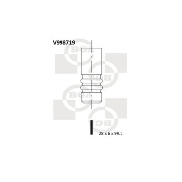 Клапан випускний BGA v998719
