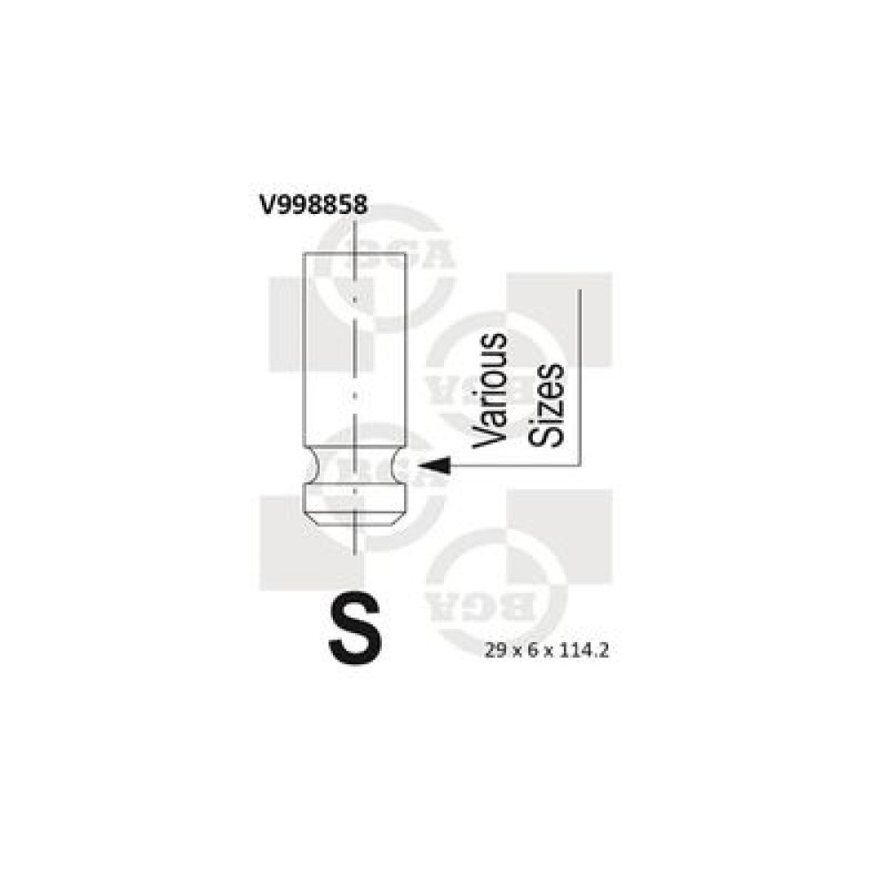 Клапан випуск BGA v998858