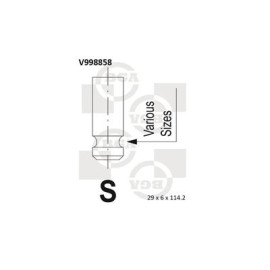 Клапан випуск BGA v998858