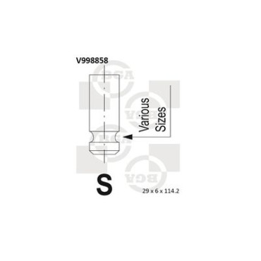 Клапан выпуск BGA v998858