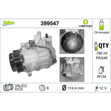 Компресор кондиціонера VALEO 399547