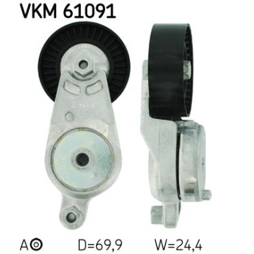 Натяжение ремня двигателя автомобиля SKF vkm61091
