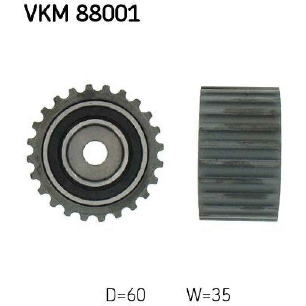 Зубчастий паразитний/ведучий ролик ГРМ SKF vkm88001