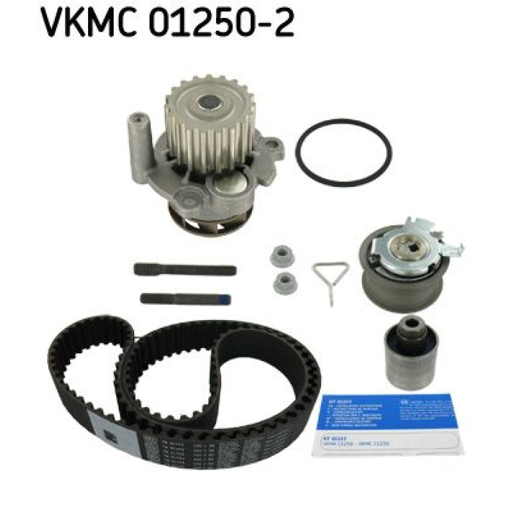Комплект ремінь+ролик+помпа SKF vkmc012502