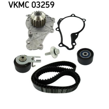 Комплект ремінь+ролик+помпа SKF vkmc03259