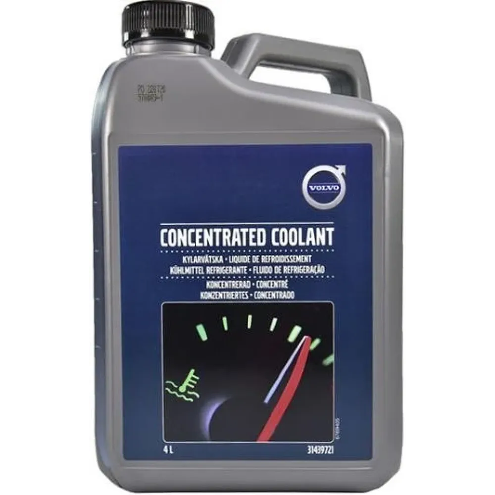 Антифриз-концентрат Concentrated Coolant, 4л. зелений VOLVO 31439721