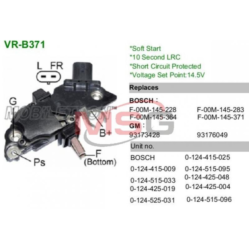 Регулятор напруги MOBILETRON vrb371