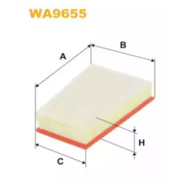 Фільтр повітряний WIX wa9655