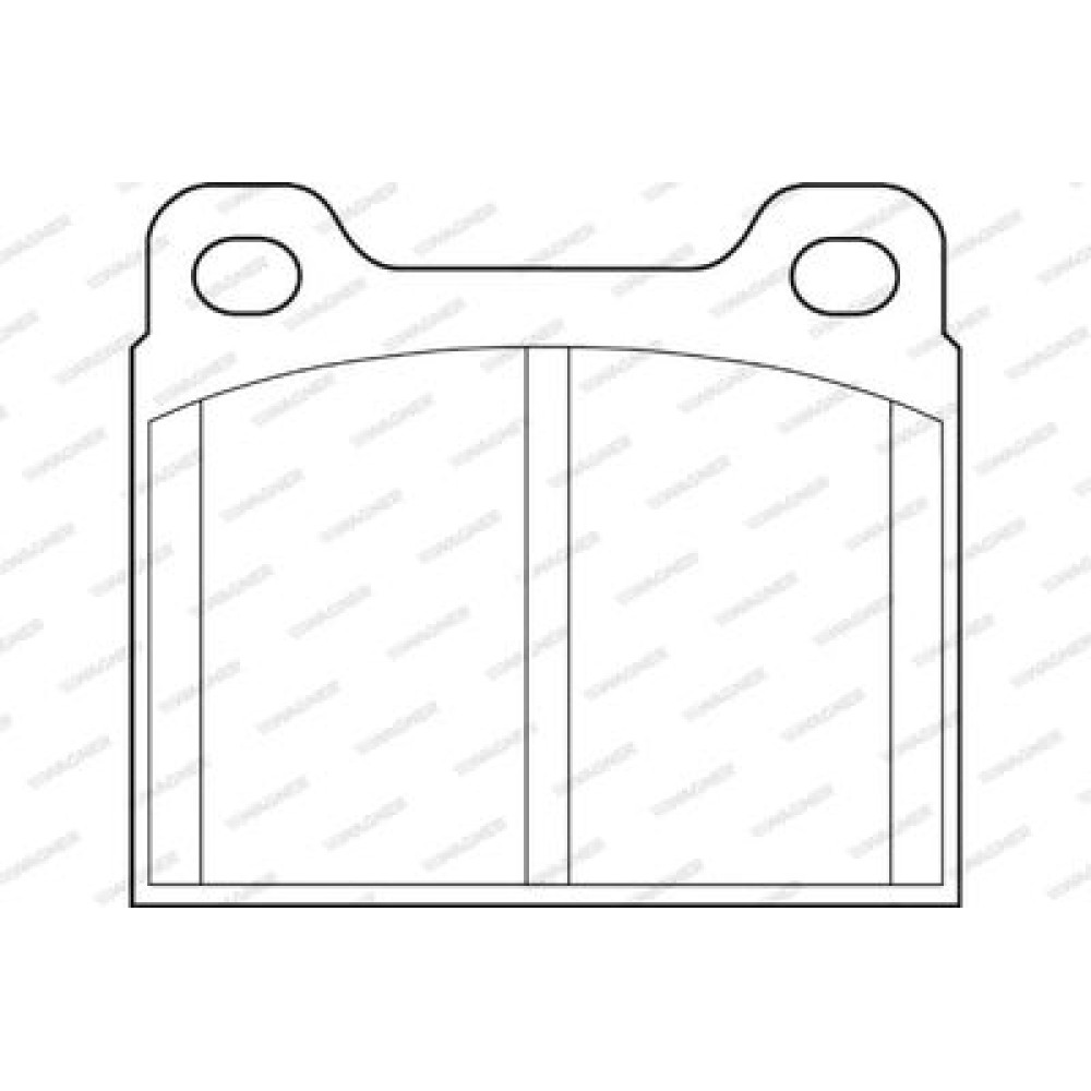 Комплект гальмівних колодок з 4 шт. дисків Wagner wbp20755a