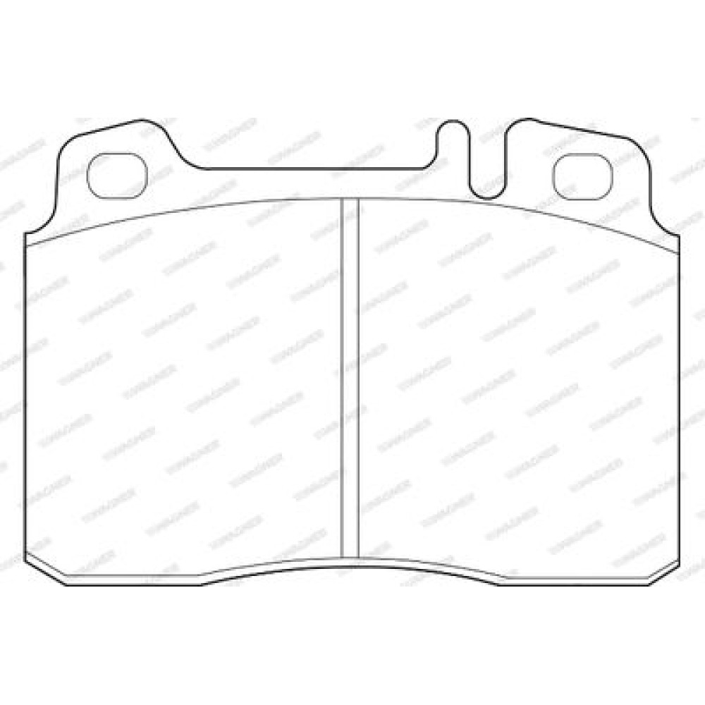 Комплект гальмівних колодок з 4 шт. дисків Wagner wbp21153b