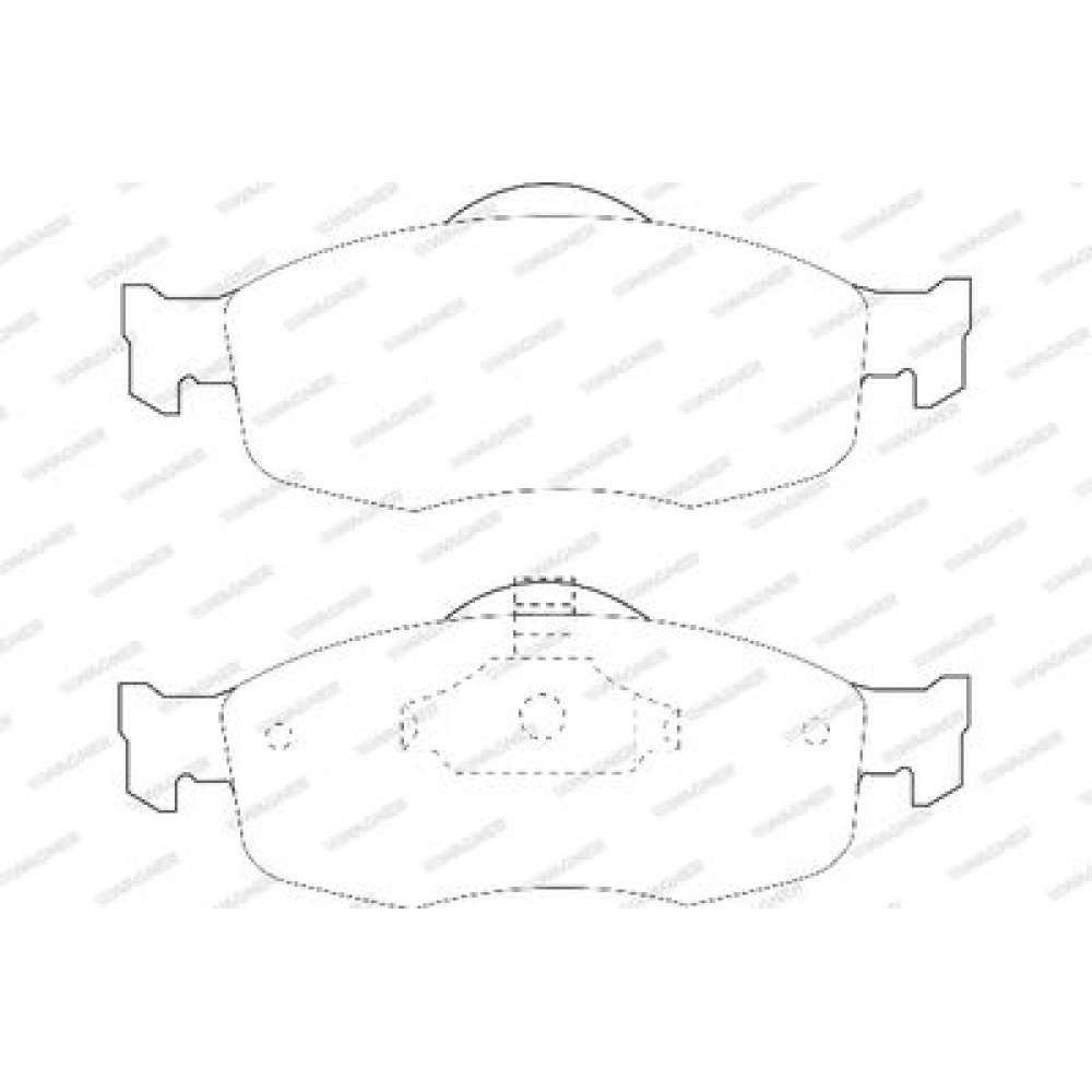 Комплект гальмівних колодок з 4 шт. дисків Wagner wbp21394a
