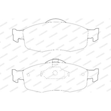 Комплект гальмівних колодок з 4 шт. дисків Wagner wbp21394a