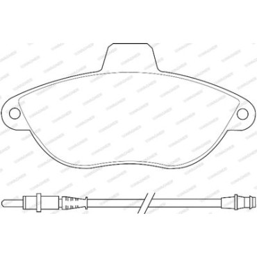 Комплект тормозных колодок из 4 шт. дисков Wagner wbp23003a