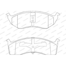 Комплект тормозных колодок из 4 шт. дисков Wagner wbp23043a