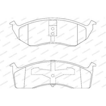 Комплект тормозных колодок из 4 шт. дисков Wagner wbp23043a