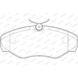 Комплект тормозных колодок из 4 шт. дисков Wagner wbp23099a