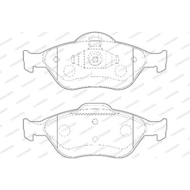 Комплект тормозных колодок из 4 шт. дисков Wagner wbp23202a