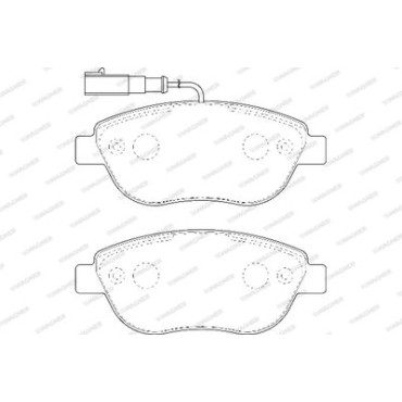 Комплект тормозных колодок из 4 шт. дисков Wagner wbp23708a