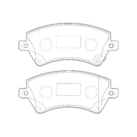 Комплект гальмівних колодок з 4 шт. дисків Wagner wbp23766a