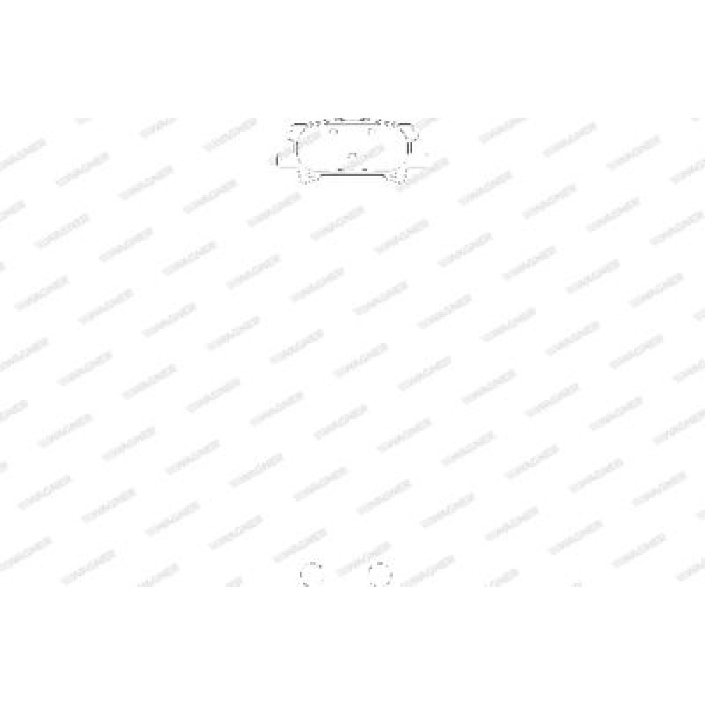 Комплект тормозных колодок из 4 шт. дисков Wagner wbp23967a