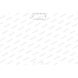 Комплект тормозных колодок из 4 шт. дисков Wagner wbp23967a