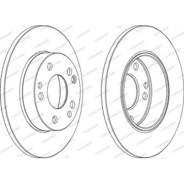 Гальмівний диск Wagner wgr00531
