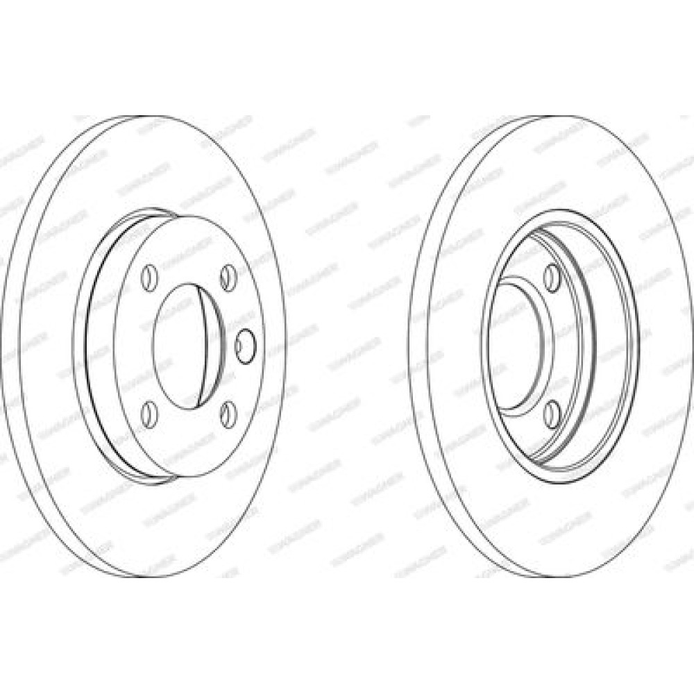 Гальмівний диск Wagner wgr01031