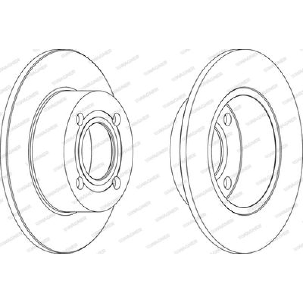 Диск тормозной Wagner wgr01281
