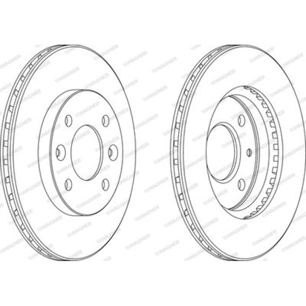 Диск тормозной Wagner wgr01581