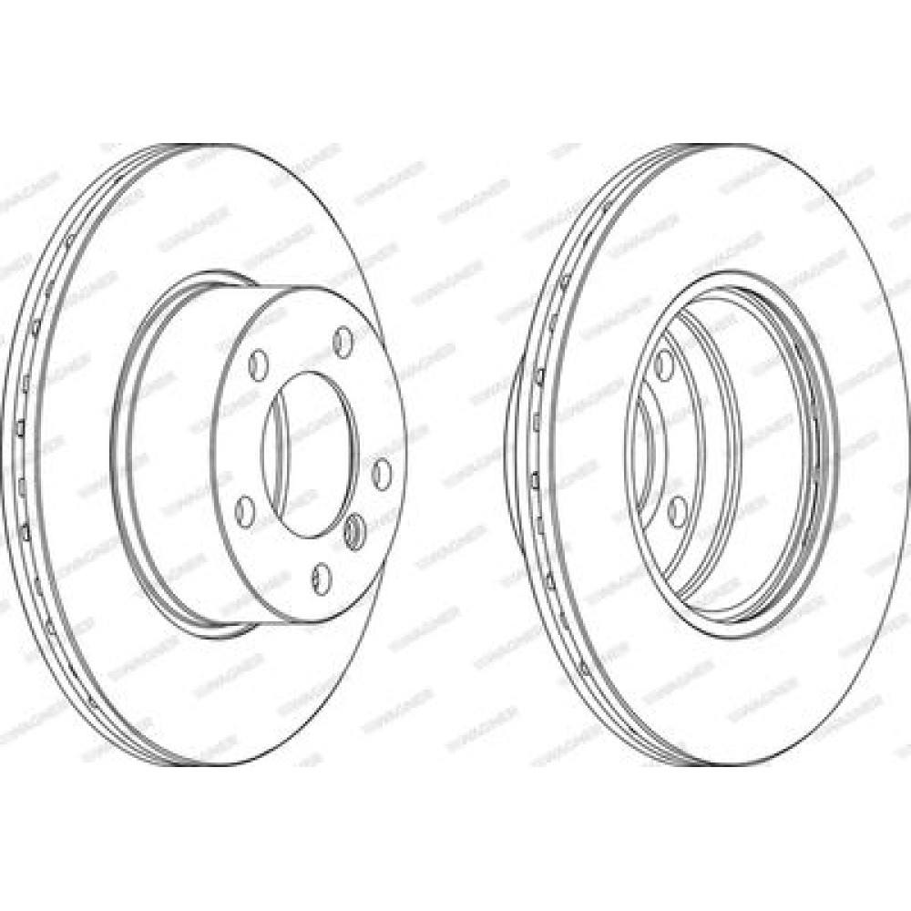 Диск тормозной Wagner wgr08341