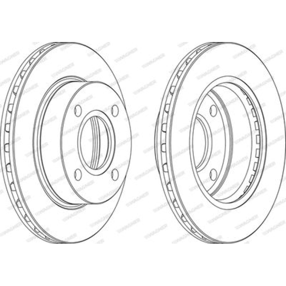 Гальмівний диск Wagner wgr08871