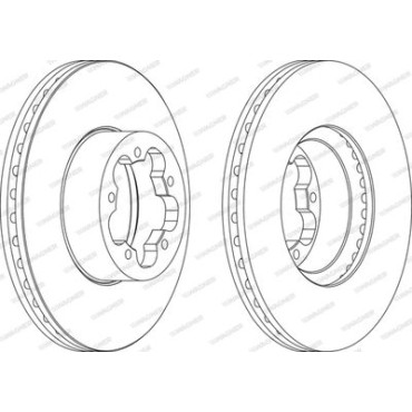 Диск тормозной Wagner wgr15541