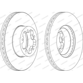 Диск тормозной Wagner wgr15551
