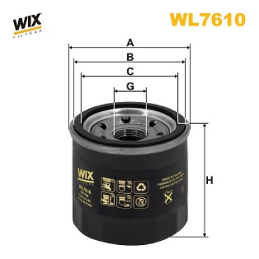 Фільтр оливи WIX wl7610