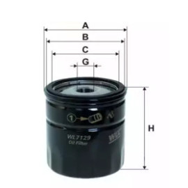 Фільтр оливний WIX wl7129