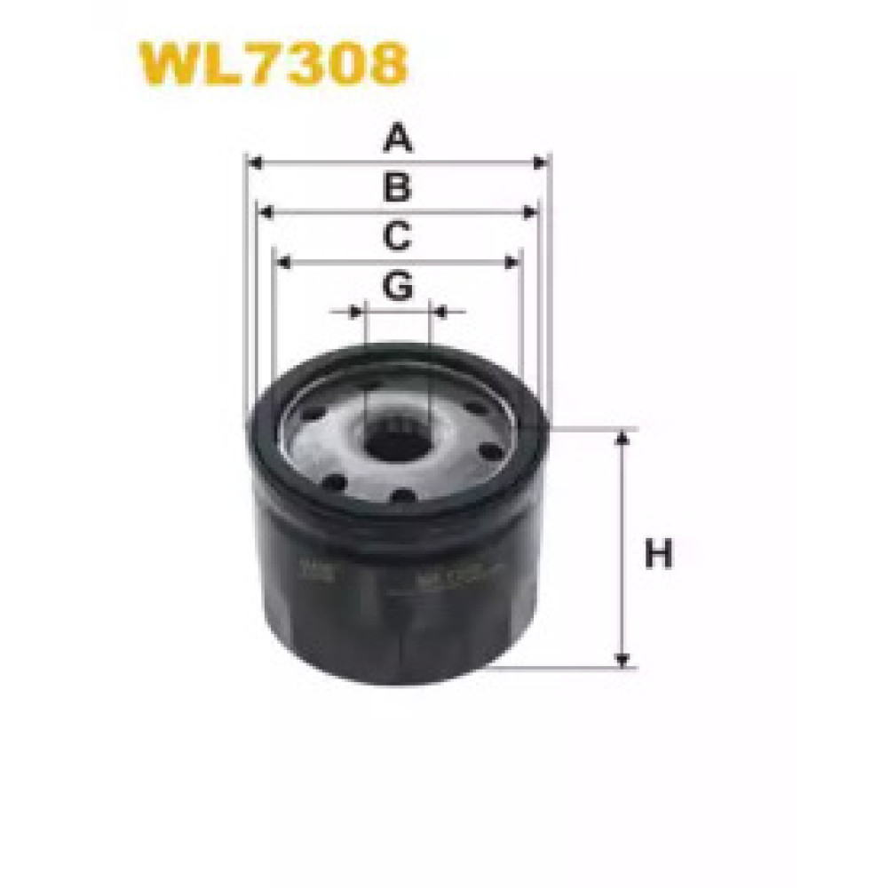 Фильтр масла WIX wl7308