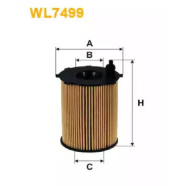 Фильтр масляный WIX wl7499