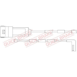 Датчик износа тормозных круг QUICK BRAKE ws0193a