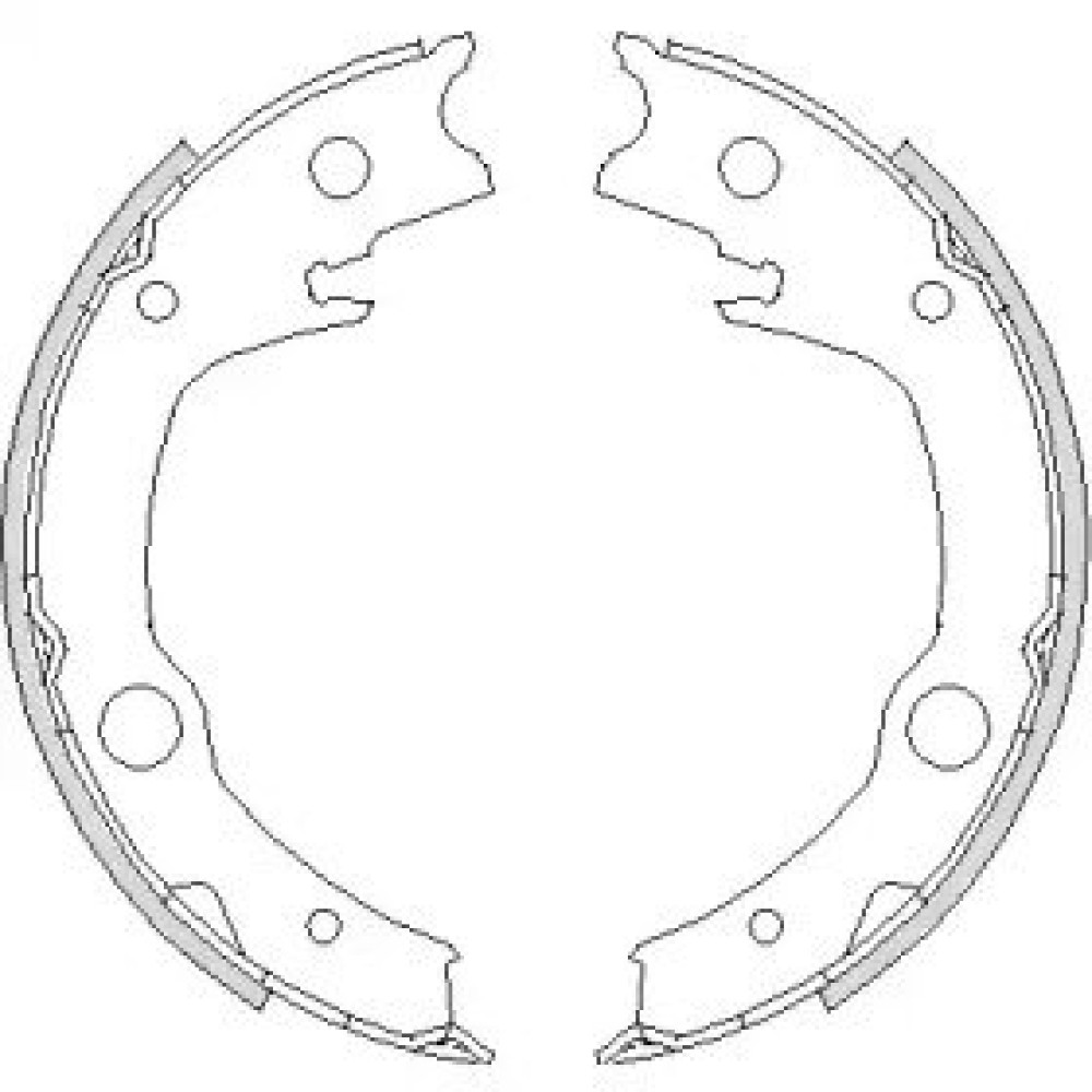 Колодки ручного гальма WOKING z472900